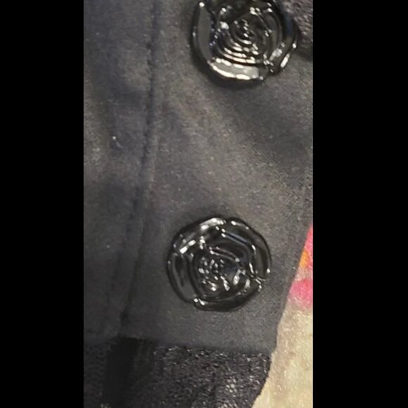 Fit & Flare coat gothic Y2k Lolita Lipservice Black Ruffle Original Cult - Picture 10 of 16